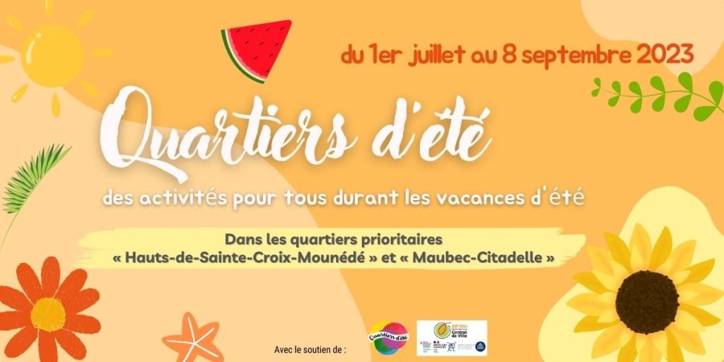 Affiche quartiers d'été 2023