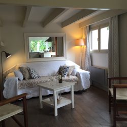 Salon du chalet de Villa Caroline au Cap Ferret