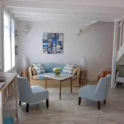 Salon confortable de la Villa Bancot - Villa Caroline Arcachon