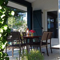 Terrasse couverte de la Villa des Hérons - Villa Caroline au Cap Ferret